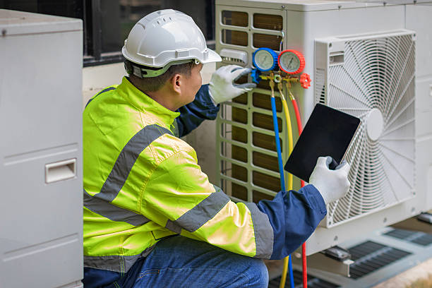 Professional Hvac Maintenance technician working in Mukwonago, WI